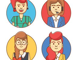 客服头像图片女,微笑服务温暖人心”
